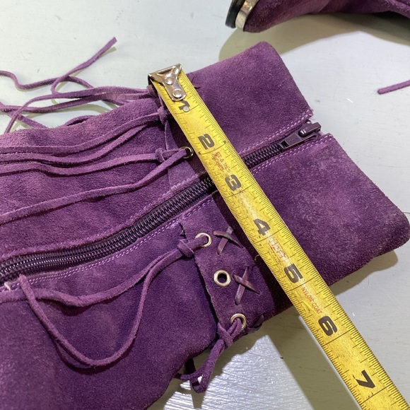 💜🦄-Oak Tree Farms western fringe boots-🦄💜 - Picture 6 of 11